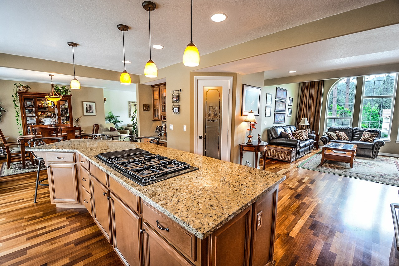 A matte finished stone countertop surface